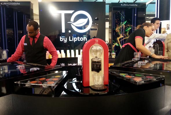 Stand dédié à la T.O by Lipton au BHV