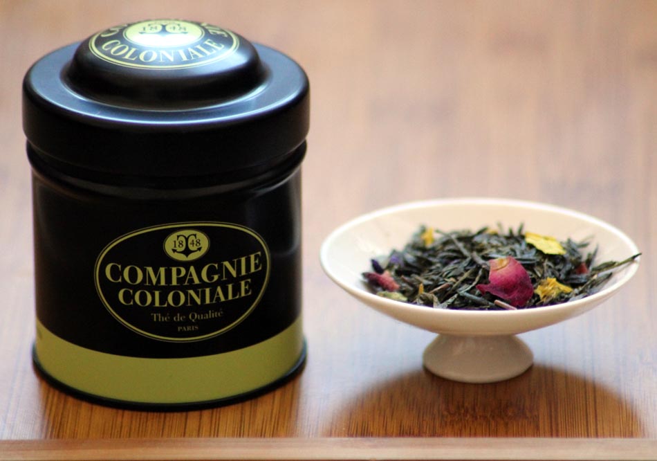 Thé sencha aromatisé aux fleurs